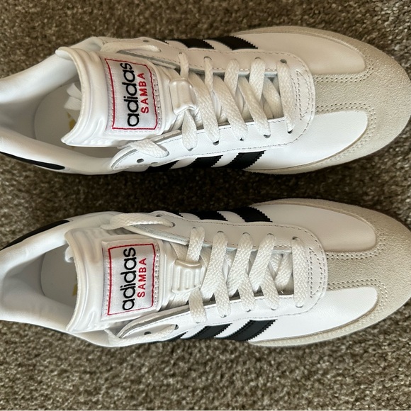 NEW Adidas Samba OG Black/White Shoes Size 7 - Picture 9 of 12